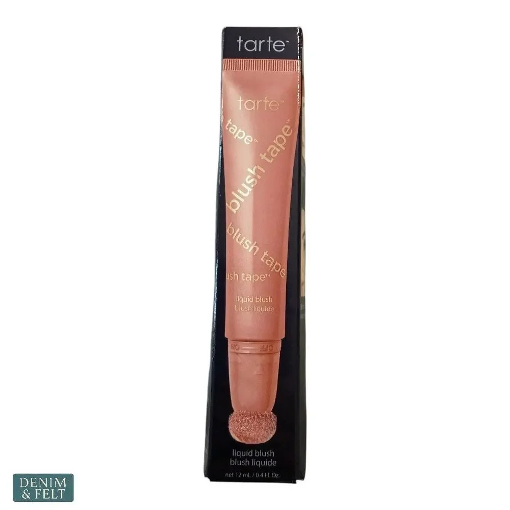 NEW tarte Blush Tape Liquid Blush Pink Dewy Glow Diamond Powder Cushion Tip .4oz